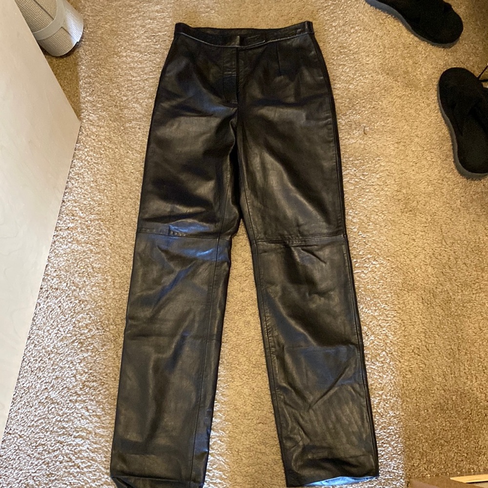 Siena Studio Leather Straight leg pants